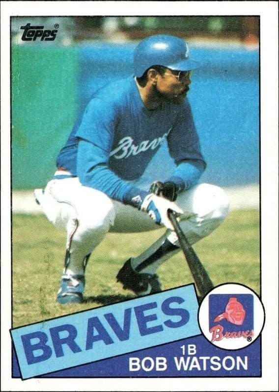 1985 Topps Bob Watson #51 trading card