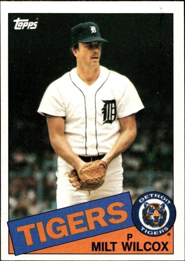 1985 Topps Milt Wilcox #99 trading card