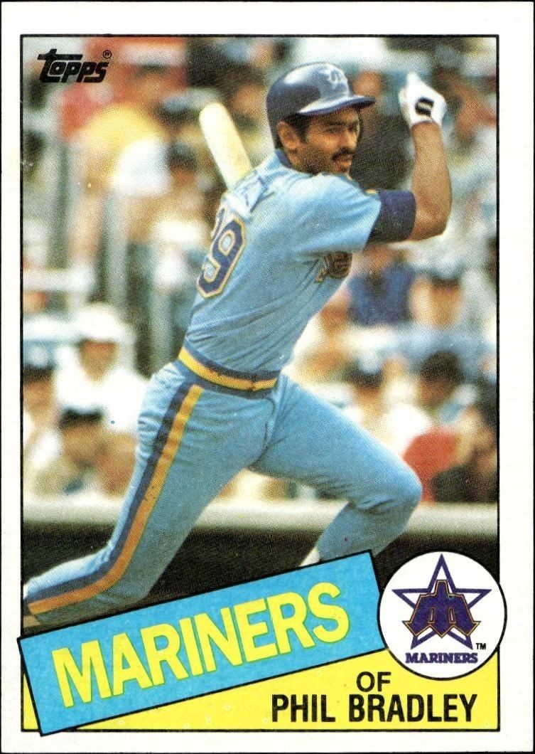 1985 Topps Phil Bradley #449 trading card