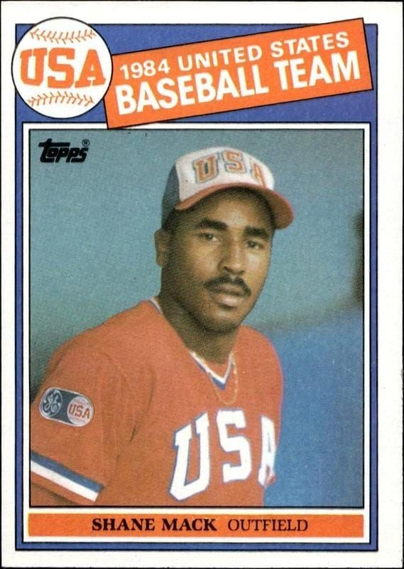 1985 Topps Shane Mack #398 trading card