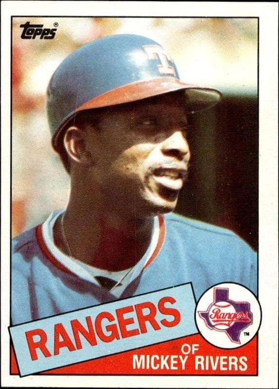 1985 Topps Mickey Rivers #371 trading card