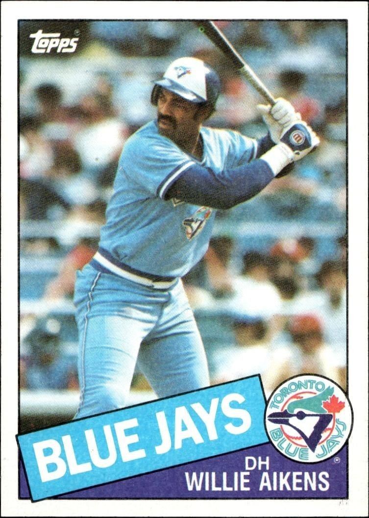 1985 Topps Willie Aikens #436 trading card