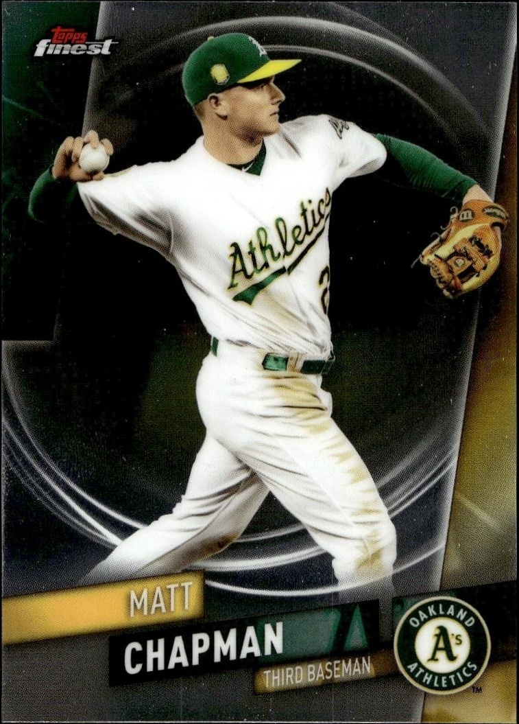 2019 Topps Finest Matt Chapman #5 trading card