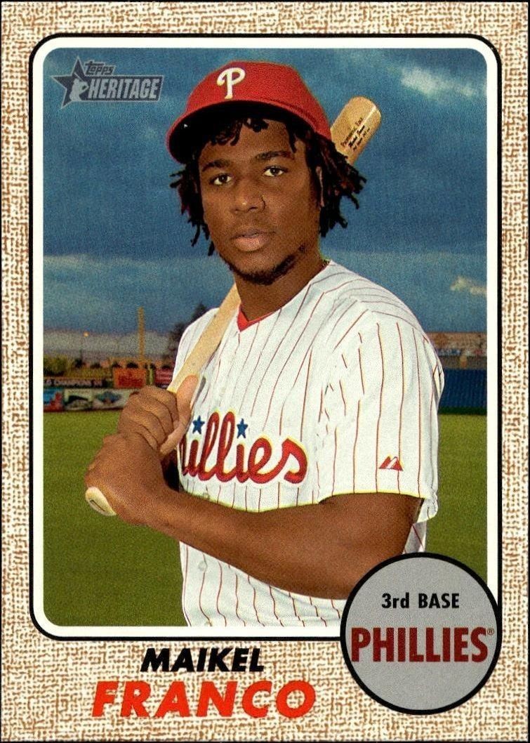 2017 Topps Heritage Maikel Franco #295 trading card