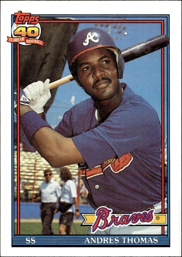 1991 Topps Andres Thomas #111 trading card