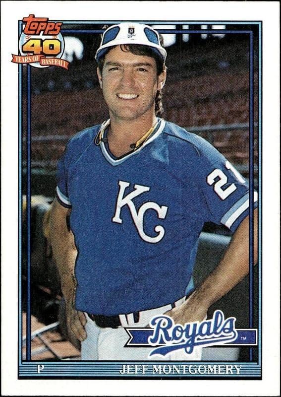1991 Topps Jeff Montgomery #371 trading card