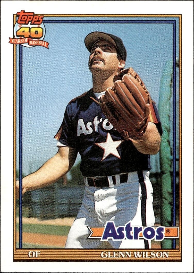 1991 Topps Glenn Wilson #476 trading card