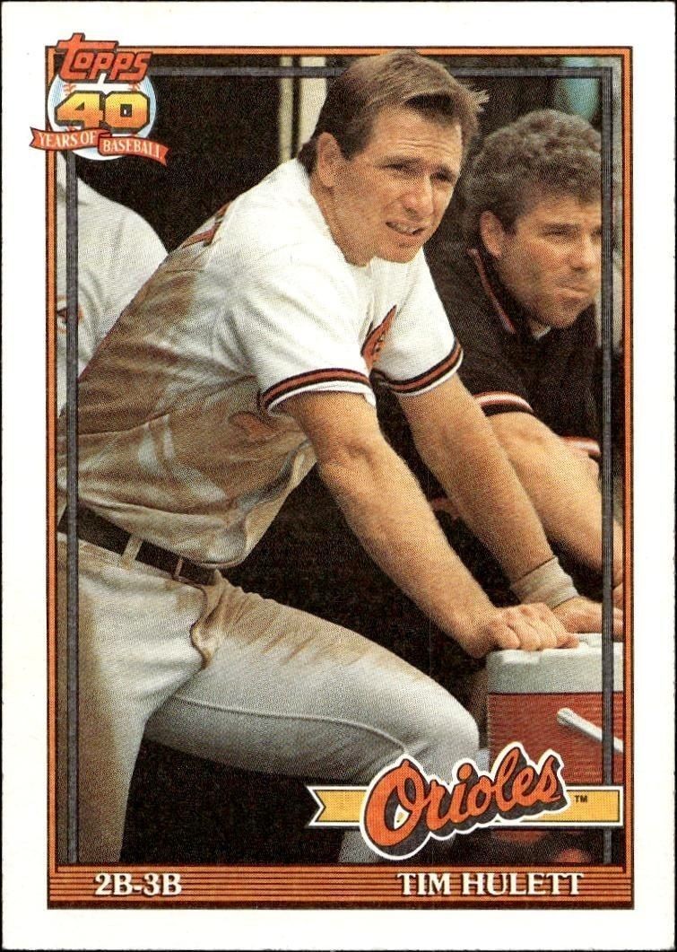 1991 Topps Tim Hulett #468 trading card