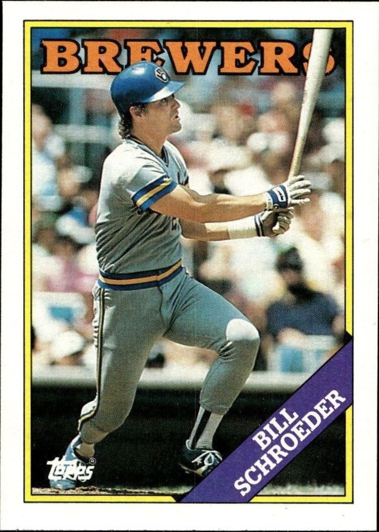 1988 Topps Bill Schroeder #12 trading card
