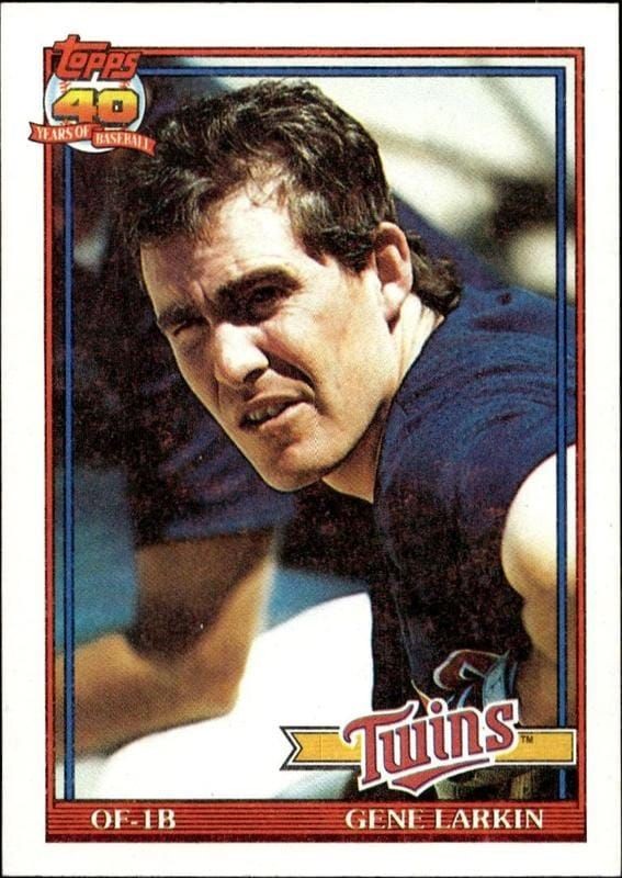 1991 Topps Gene Larkin #102 trading card