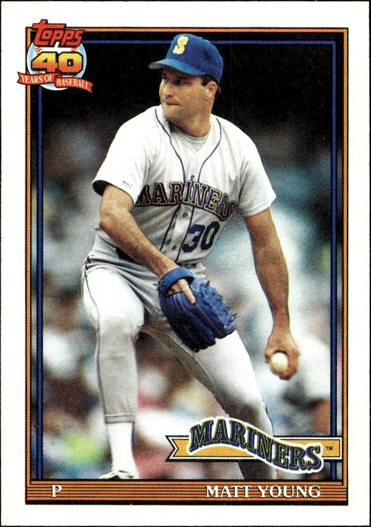 1991 Topps Matt Young #108 trading card