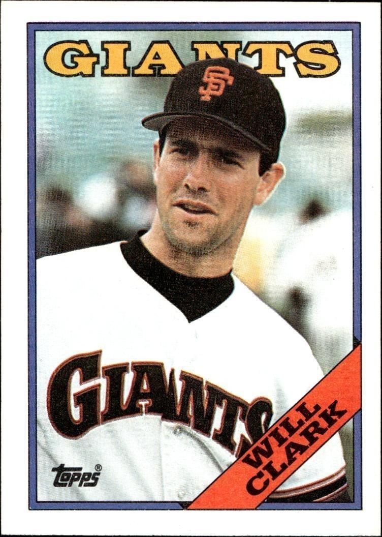 1988 Topps Will Clark #350 trading card