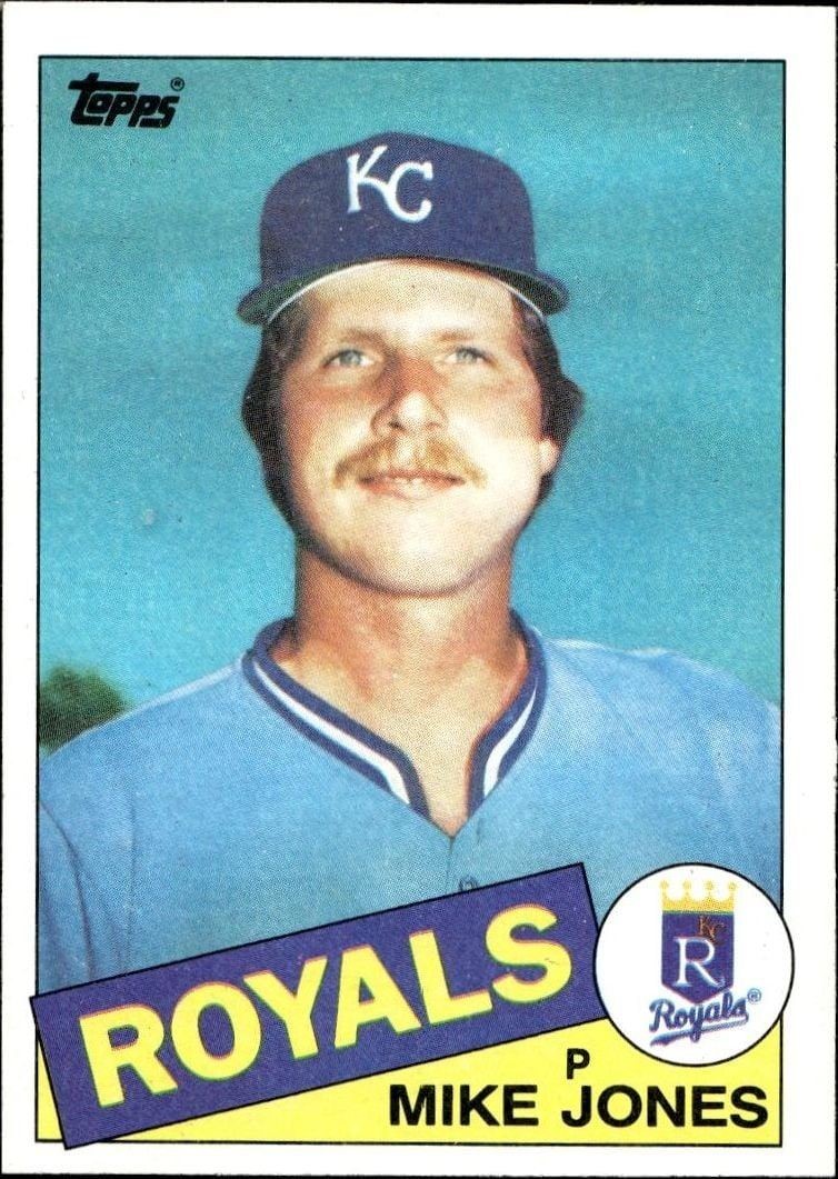 1985 Topps Mike Jones #244 trading card