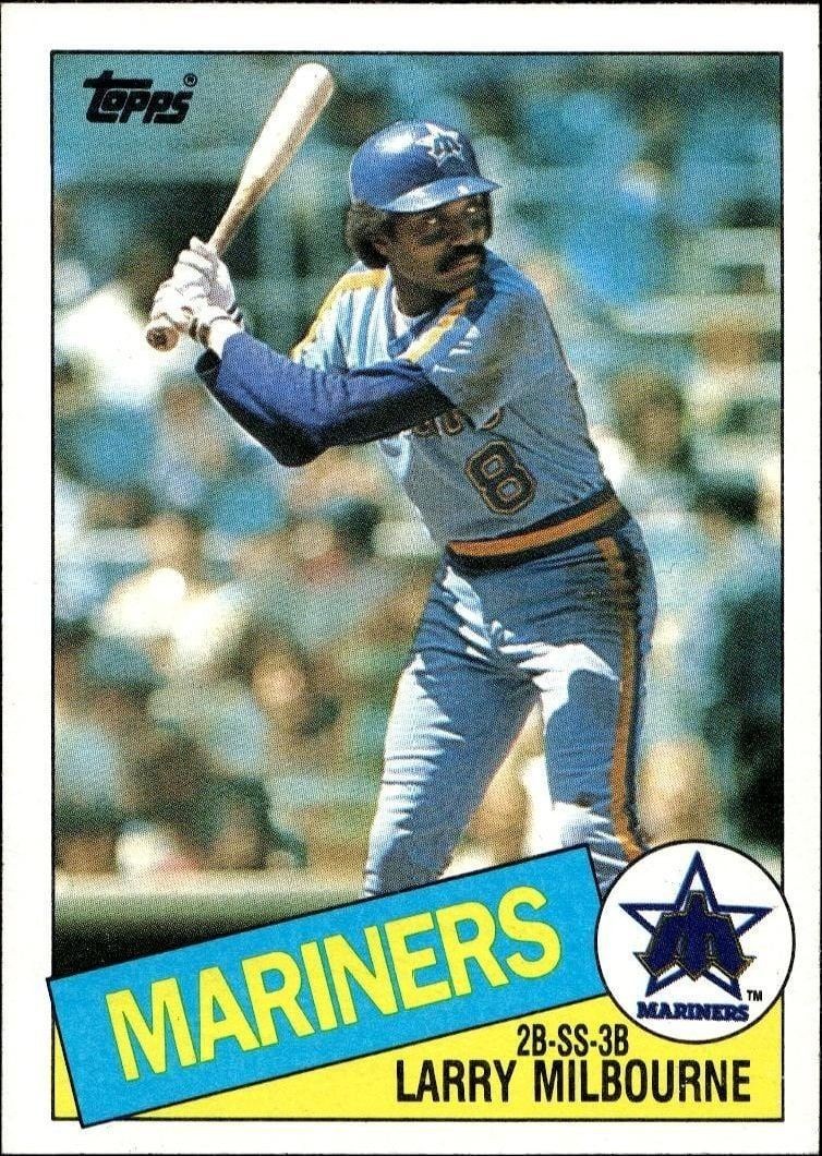1985 Topps Larry Milbourne #754 trading card