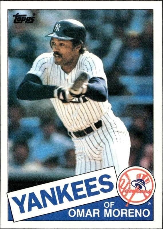 1985 Topps Omar Moreno #738 trading card