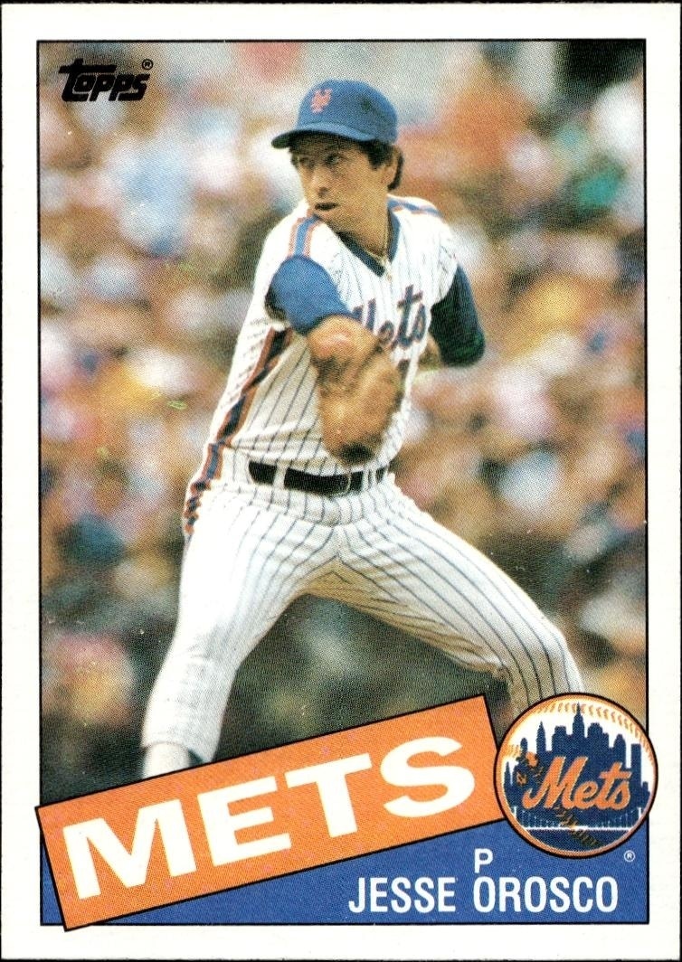 1985 Topps Jesse Orosco #250 trading card