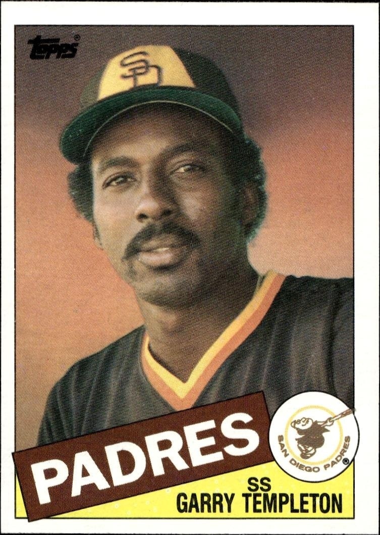 1985 Topps Garry Templeton #735 trading card