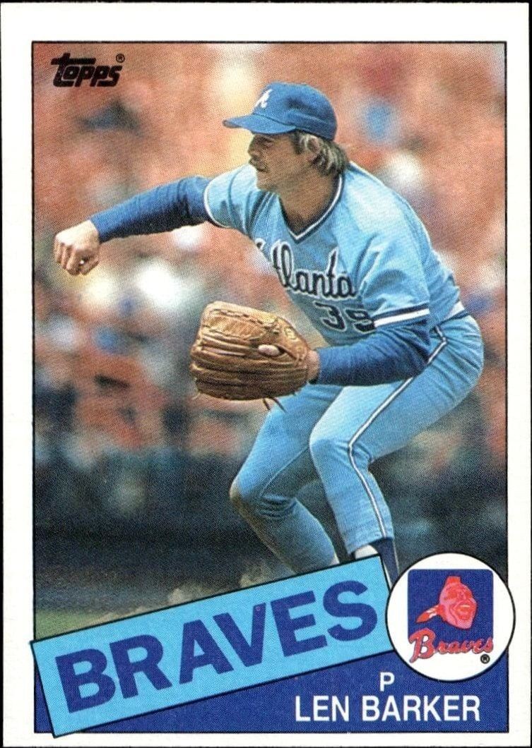 1985 Topps Len Barker #557 trading card