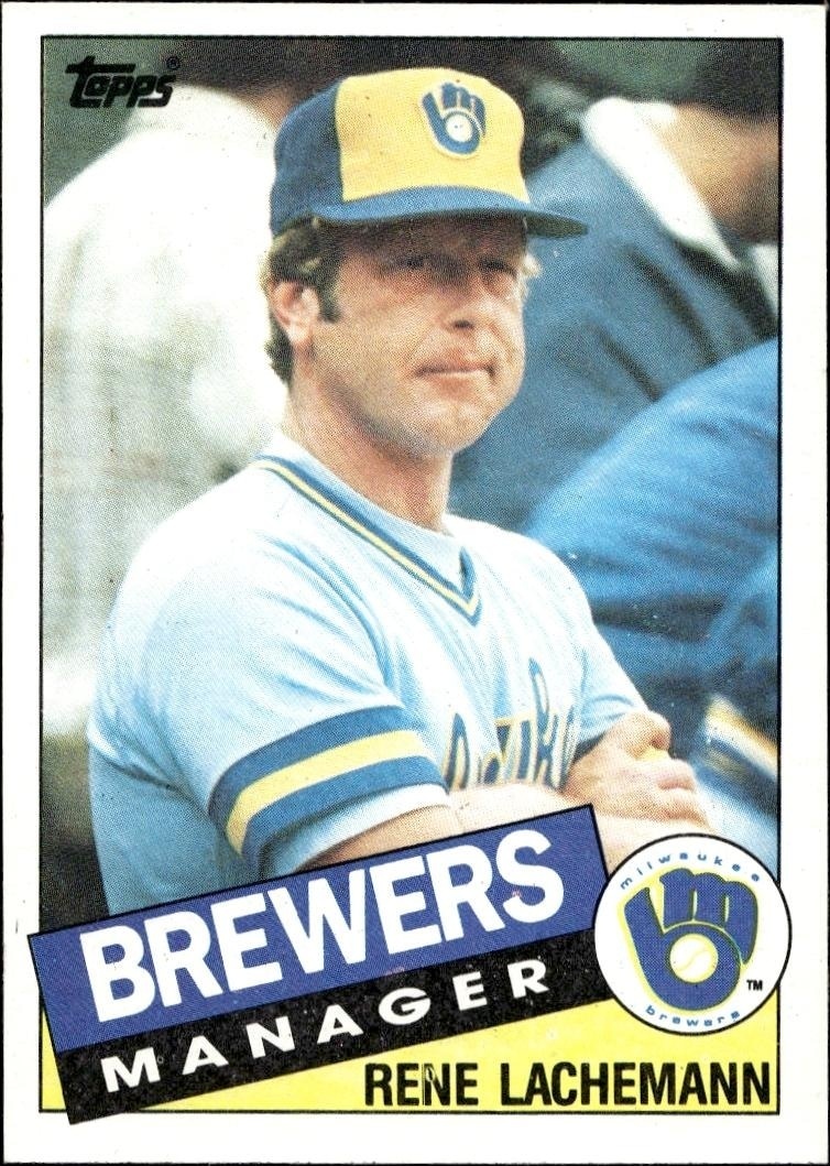 1985 Topps Rene Lachemann #628 trading card