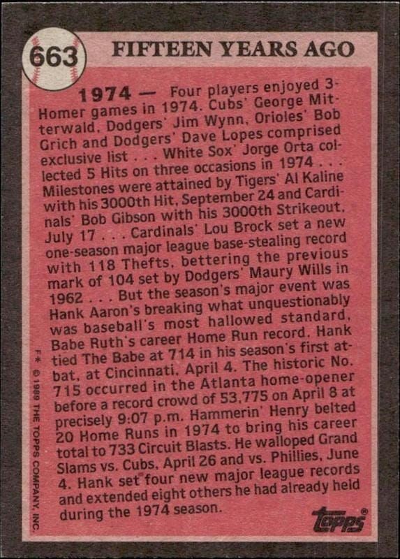 Hank Aaron - Back