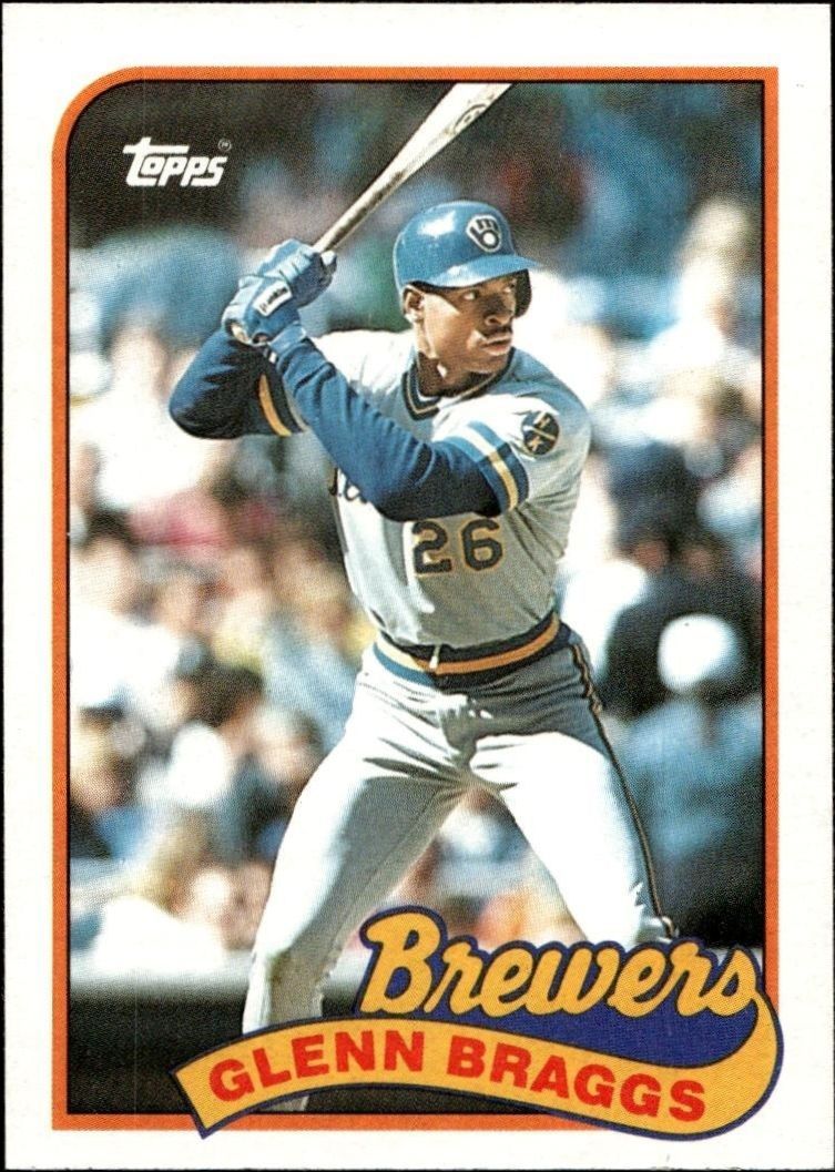 1989 Topps Glenn Braggs #718 trading card
