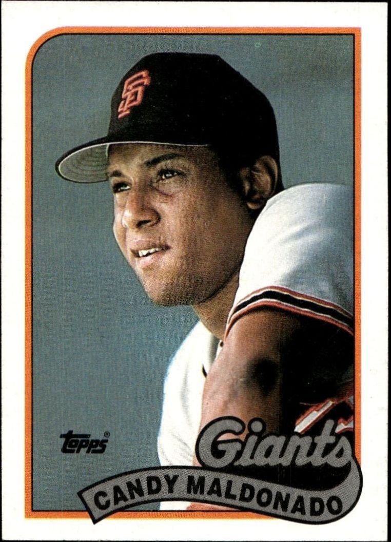 1989 Topps Candy Maldonado #495 trading card