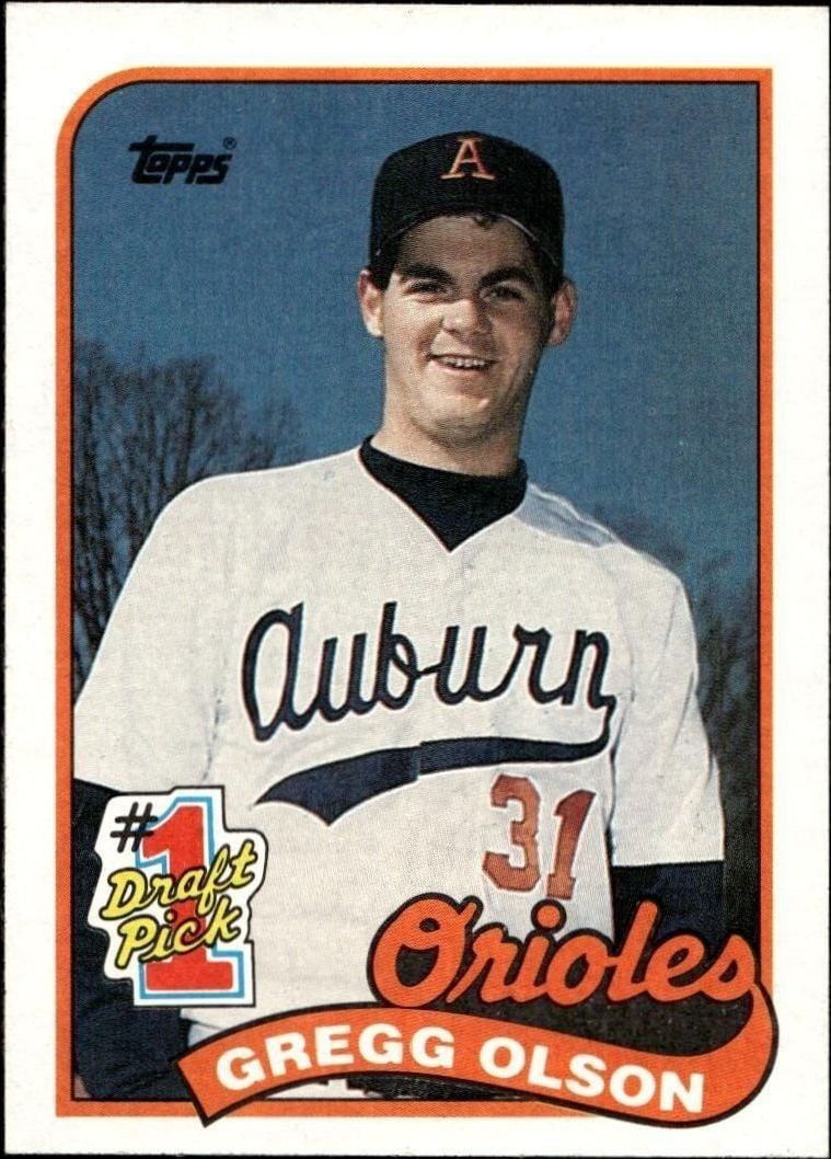 1989 Topps Gregg Olson #161 trading card