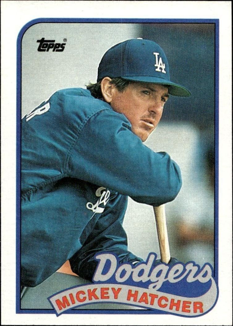 1989 Topps Mickey Hatcher #483 trading card