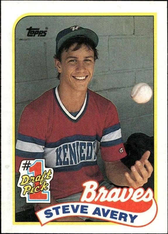 1989 Topps Steve Avery #784 trading card