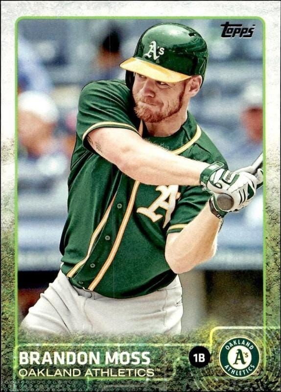2015 Topps Series 1 Brandon Moss #35 trading card