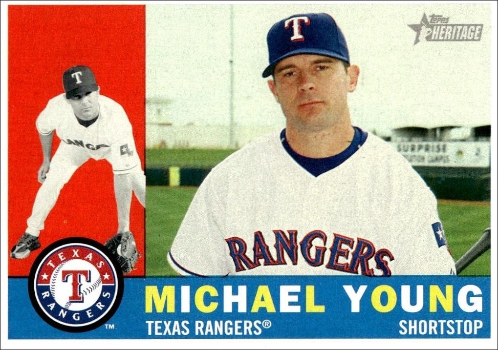 2009 Topps Heritage Michael Young #379 trading card