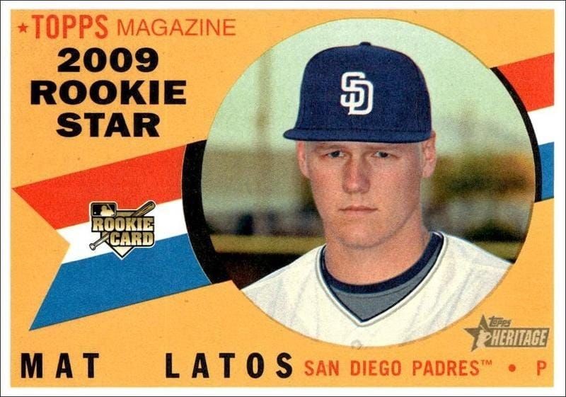 2009 Topps Heritage High Number Mat Latos #502 trading card