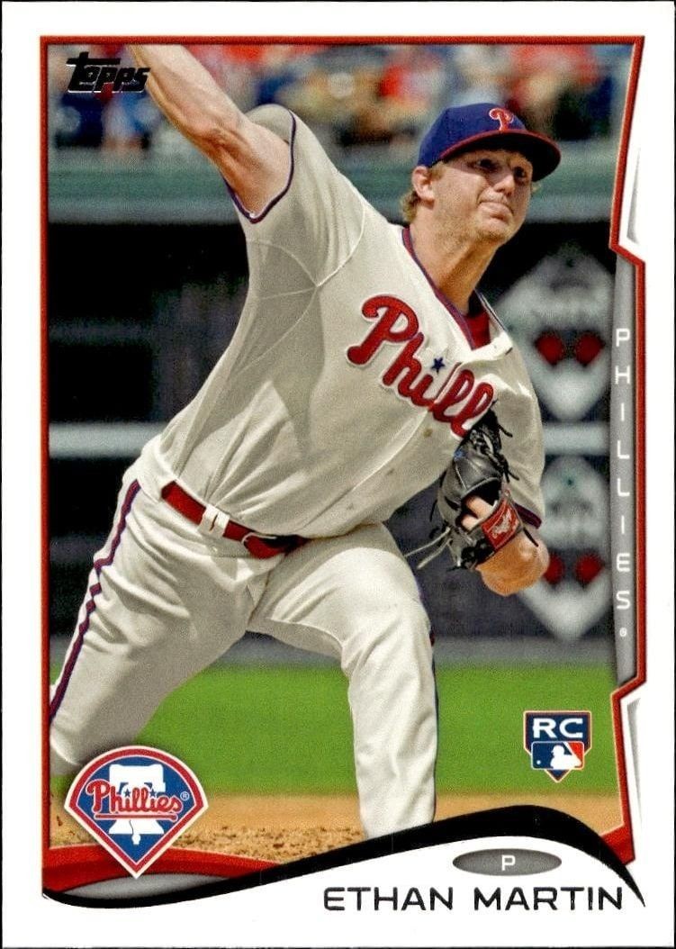 2014 Topps Series 1 Ethan Martin #90 trading card