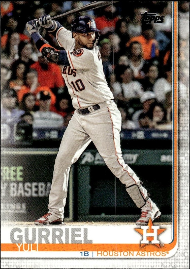 2019 Topps Series 1 Yuli Gurriel #55 trading card