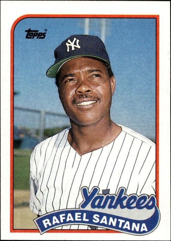 1989 Topps Rafael Santana #792 trading card