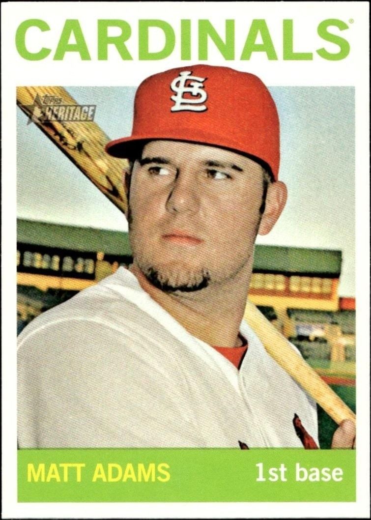 2013 Topps Heritage High Number Matt Adams #H508 trading card