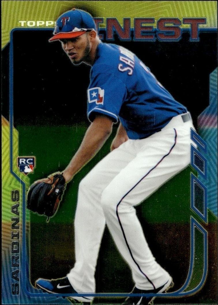 2014 Topps Finest Luis Sardinas #3 trading card