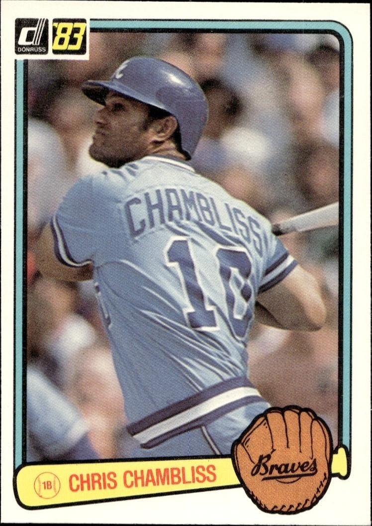 1983 Donruss Chris Chambliss #123 trading card