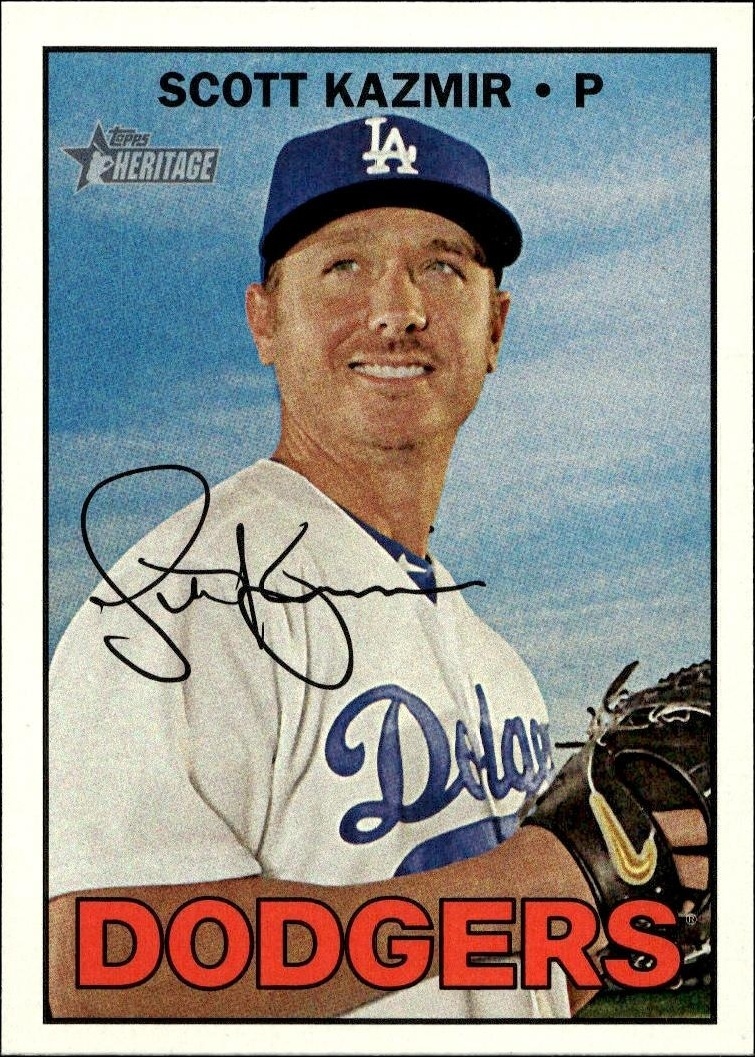 2016 Topps Heritage High Number Scott Kazmir #528 trading card