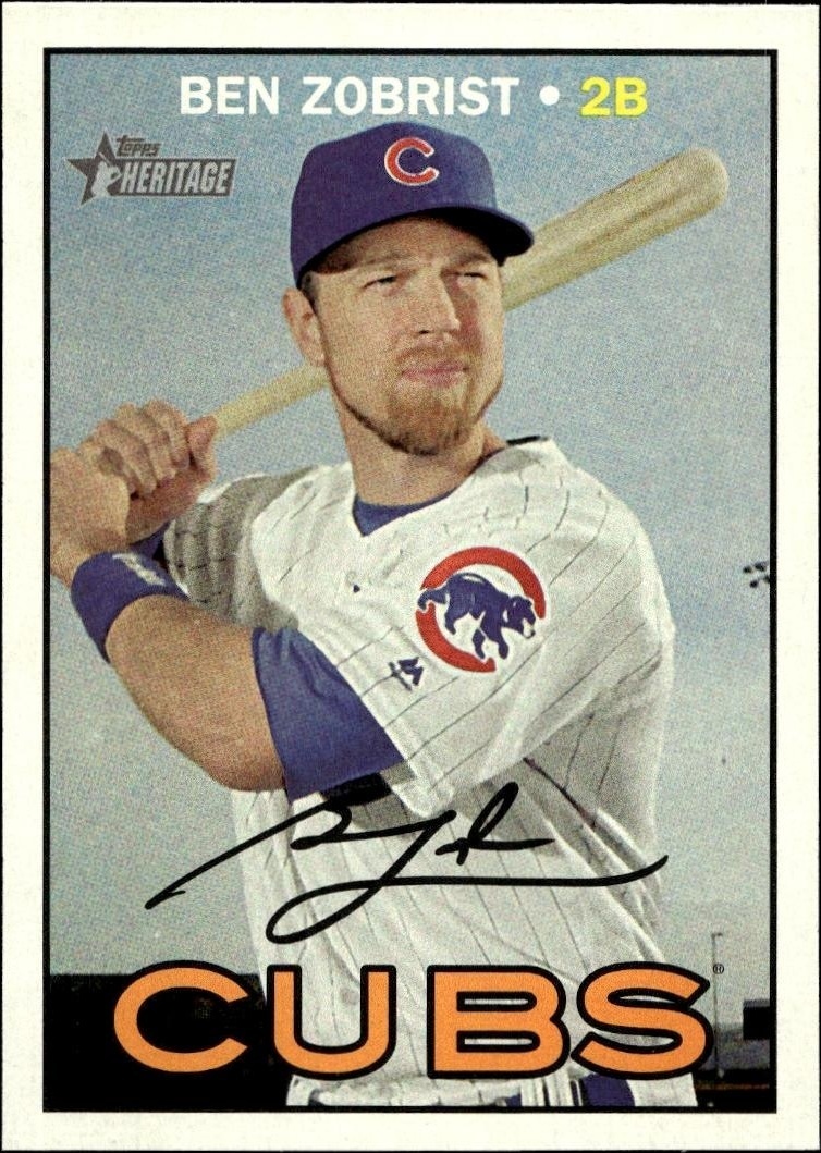 2016 Topps Heritage High Number Ben Zobrist #564 trading card