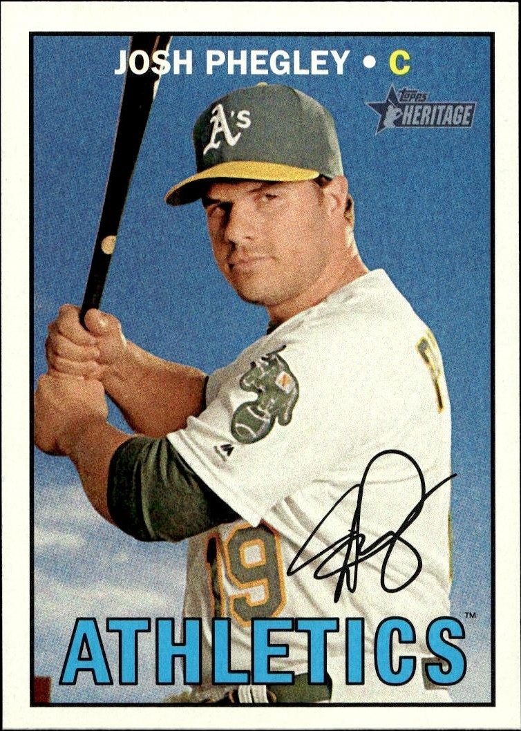 2016 Topps Heritage High Number Josh Phegley #589 trading card