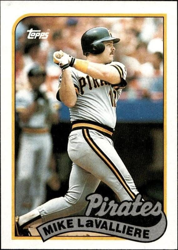 1989 Topps Mike LaValliere #218 trading card