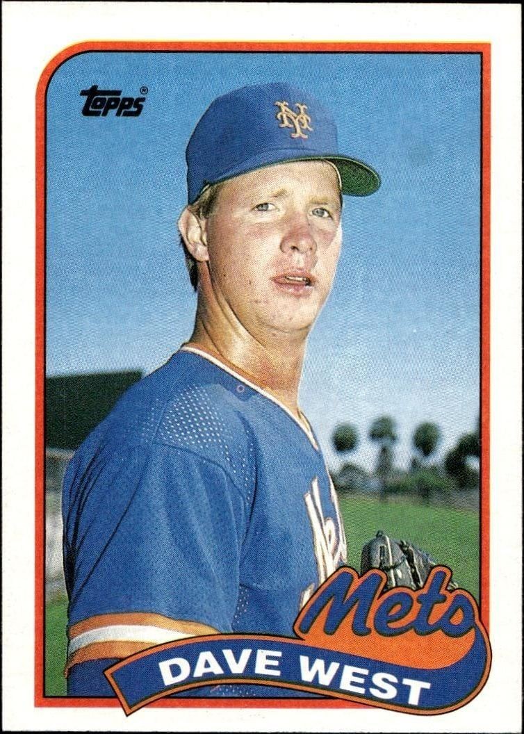 1989 Topps Dave West #787 trading card