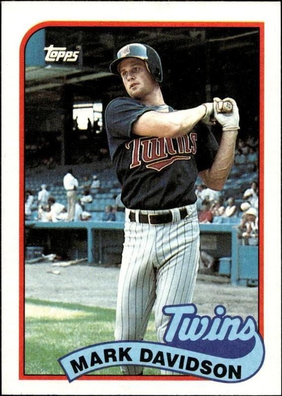 1989 Topps Mark Davidson #451 trading card
