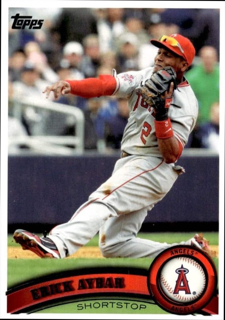 2011 Topps Series 1 Erick Aybar #31 trading card