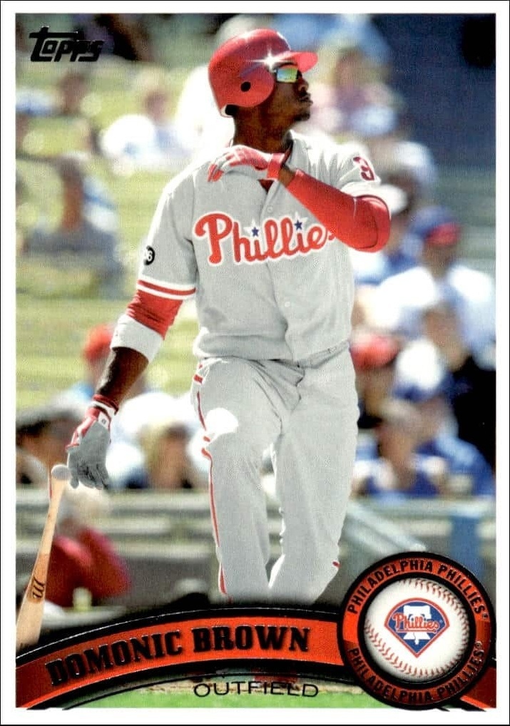 2011 Topps Series 2 Domonic Brown #421 trading card