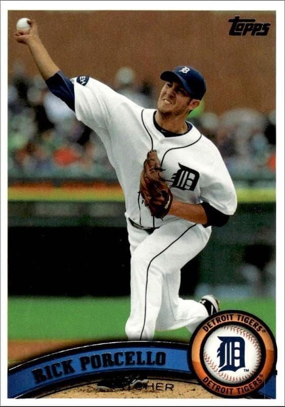 2011 Topps Series 2 Rick Porcello #597 trading card