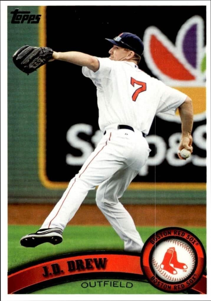 2011 Topps Series 2 J.D. Drew #653 trading card