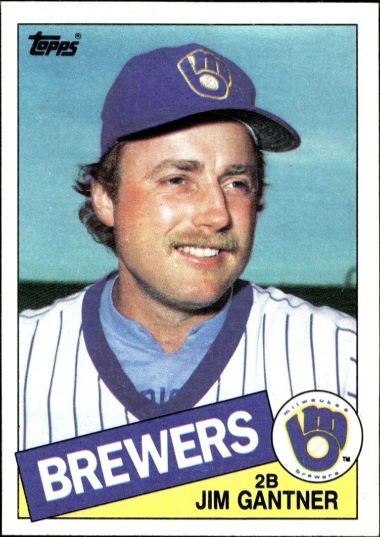 1985 Topps Jim Gantner #781 trading card