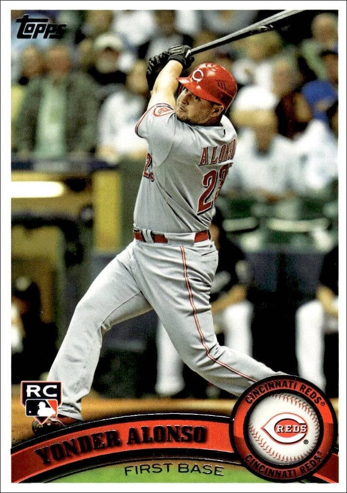 2011 Topps Series 1 Yonder Alonso #317 trading card